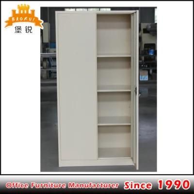 Fas-008 Cheap Metal Office 4 Adjustable Shelves 2 Swing Door Filing Cabinet Cupboard