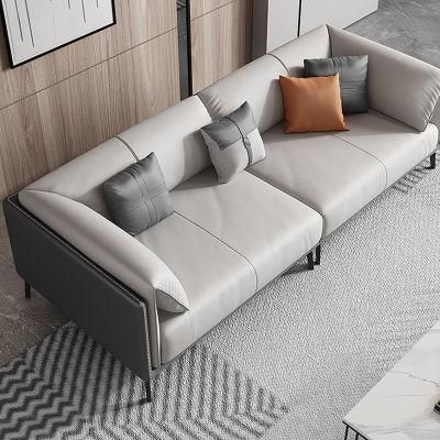 Wholesale Comfortable Factory Provide Leather Fashion Design Office Room Corner Sofa Sets
