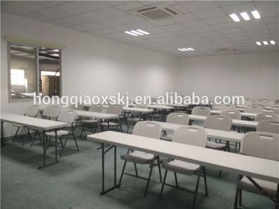 China Supplier Chep White Plastic Foldable Long Narrow Table for Conference Meeting Events (HQ-HY240)