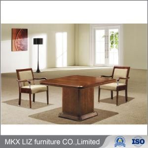Classic Style Small Conference Meeting Table with Wood Base (H9912)