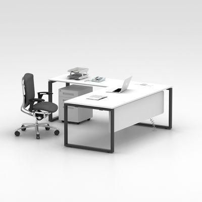 Modern Contemporary Office Furniture Melamine Tops L Shaped Wood Executive Desk