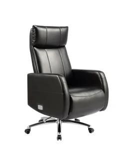 Modern Metal Swivel Leather Ergonomice Adjustable Chair Yf-9599 Black