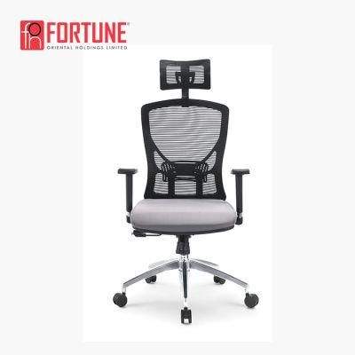 Modern High Back Swivel Office Executive Chair with Headrest for Sale (FOH-XM2A-G)