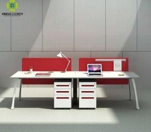 Glass Partitions and Metal Leg Modular Call Center Office Workstation