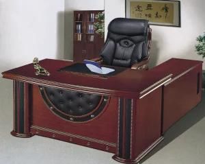 Office Table Executive Table Shining Glossy Finish Paper Melamine Desk Boss Manager Table