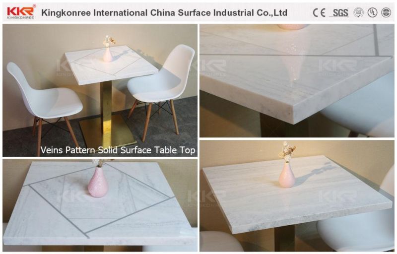 Modern Design Custom Made Solid Surface Commercial Reception Office Table