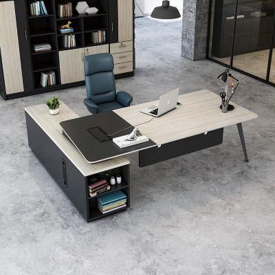 Modern Office Furniture Aluminum Leg Chairman Executive Table Wholesale