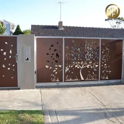 Courtyard Modern Design Corten Steel Metal Screen Panel