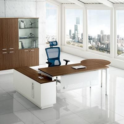 Ergonomic Home Furniture Metal Frame Wooden Table Classsic Office Working Desk
