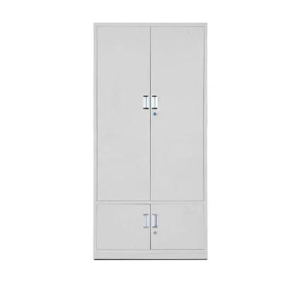 Office Cabinet 2 Swing Door Cabinet Steel Cupboard with 5 Shelves