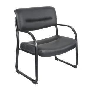 Modern Office Visitor Chair with Bonded Leather Upholstered