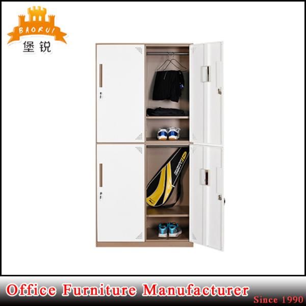 Colorful Metal 4 Door School Used Clothes Cabinet Locker for Sale