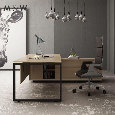 Factory Wooden Table Design Furniture Luxury Office Boss Manager Desk
