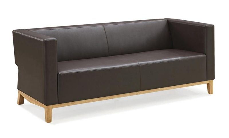 Office Lobby Combination Synthetic Leather Sofa Public Waiting Sofa for Reception