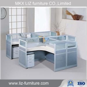 Modern 4 Seater Office Partition Cubicle Workstation 2068