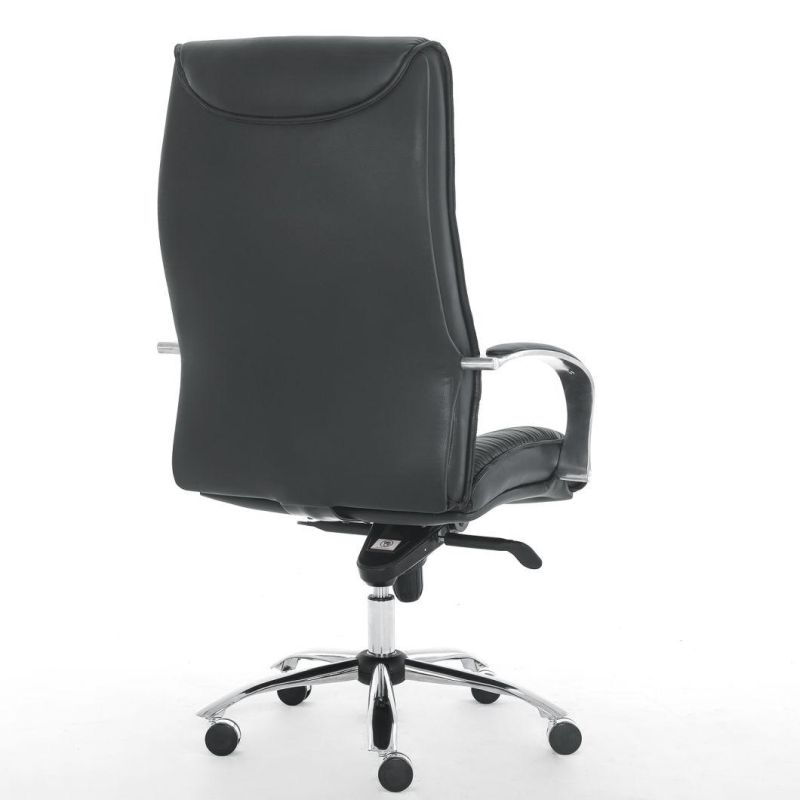 Factory Wholesale Comfortable Aluminum Base PU Leather Executive Office Chair