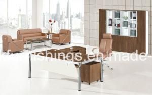 Melamine Long Table Top Metal Leg Office Table