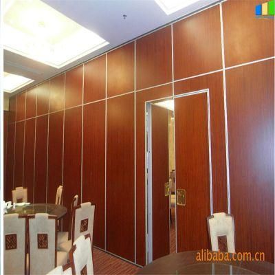 Banquet Hall Restaurant Aluminum Track Fabric Movable Soundproof Partition Wall