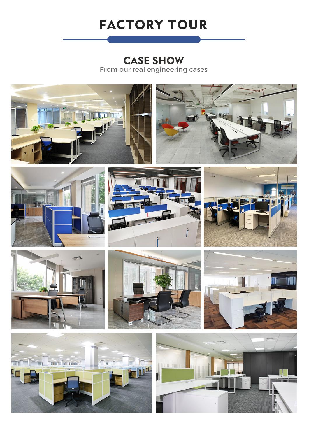 Foshan Manufacturer High Quality Office Furniture Aluminium 4 Seater Staff Workstation