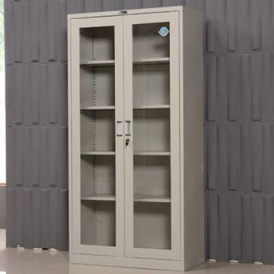2-Door 5 Layers Office Furniture Steel Swing Door Filing Cabinet/Bookcase/Bookshelf/Shelf