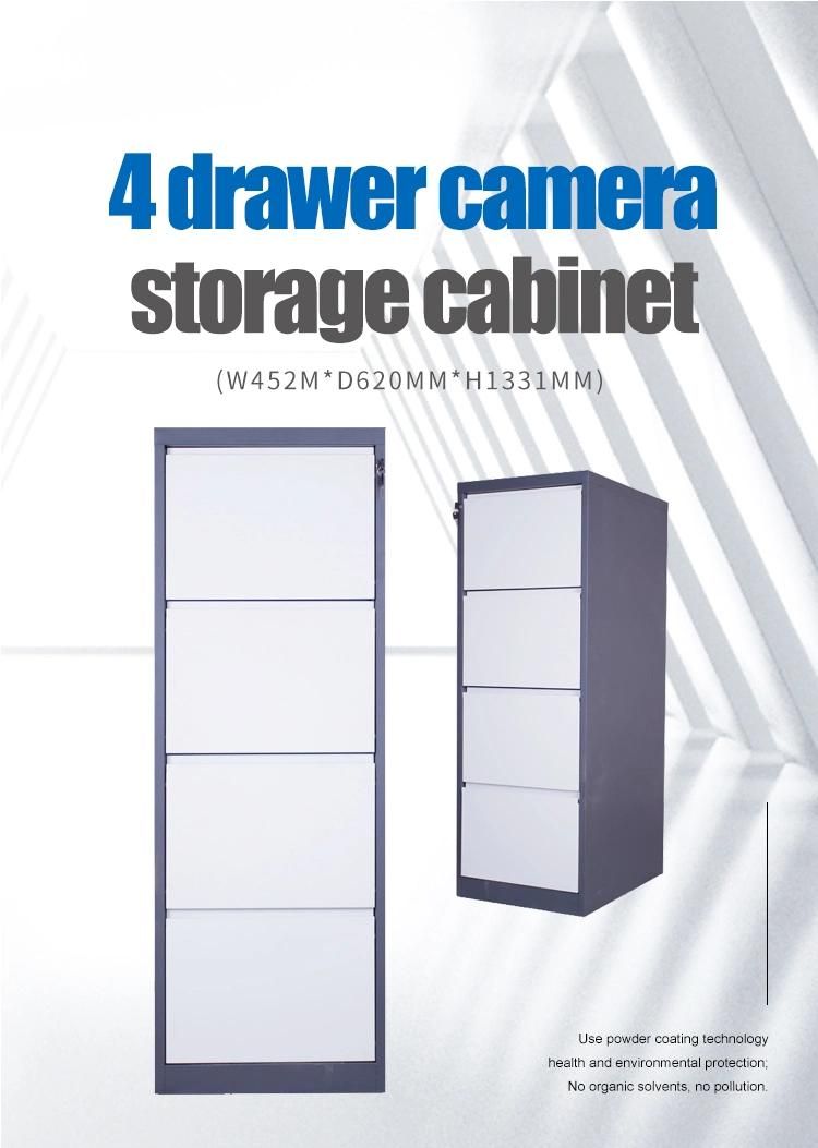 Hot Sale 4 Drawer Steel Movable File Cabinet /Desk Under Metal Storage Cabinets