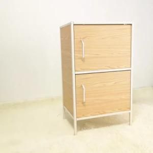 Steel Frame/Body + Wooden Doors Living Roong Furniture Steel Cabinet Storage Cupboard