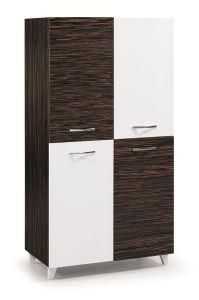Melamine Wooden Furniture 4 Doors Filing Cabinet Cupboard Bookcase Bookshelf