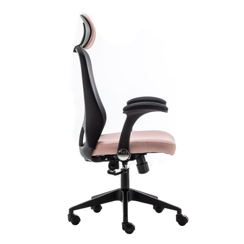 High Quality Swivel Lumber Support Staff Office Desk Mesh Chair