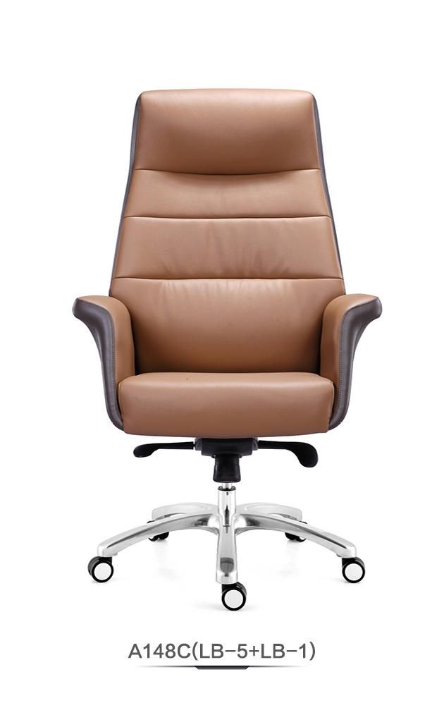 Luxury Soft Pad Swivel Chair High Back Leather Task Chair Big and Tall Office Chair