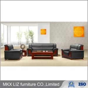 Top Quality Office Furniture 1+2+3 Leather Sofa (S855)