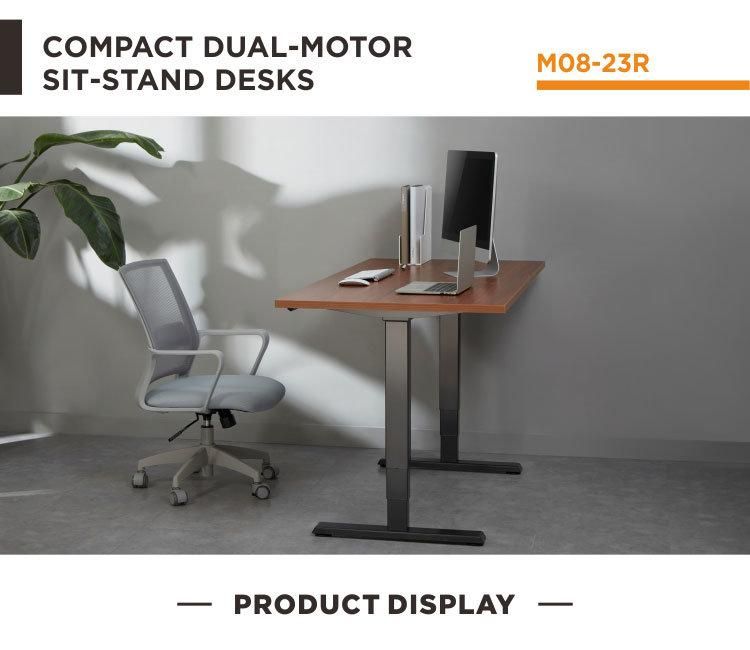 Modern Compact Dual Motor Electric Height Adjustable Office Desk