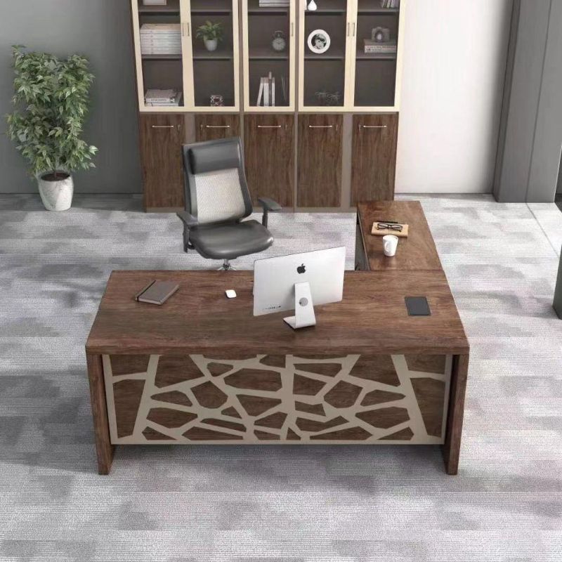 New Melamine Office Furniture Combination L Shape Executive Office Desk