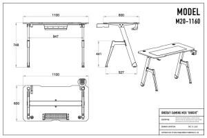 Visky Foshan Cheap Computer Gaming Table PC Adjustable Standing Desk