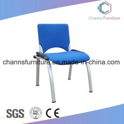 Blue Color Fabric Metal Furniture Armrest Office Training Chair
