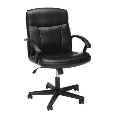 MID-Back Bonded Leather Upholstery Rotary Ergonomic Office Task Chair
