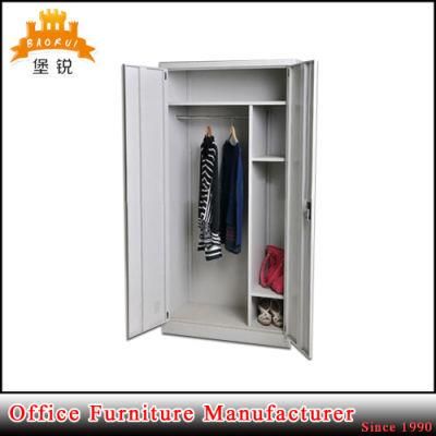 Factory Cheap Price Office Two Swing Door Steel Wardrobe Cupboard