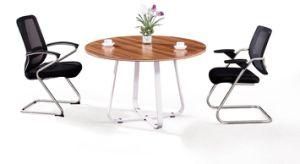 Fashion Design Stainless Steel Leg Round Small Meeting Table