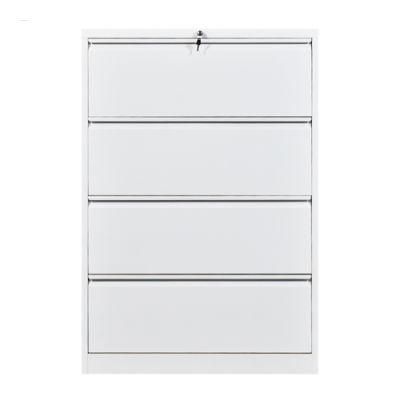 Office Use Lateral Metal Furniture 4 Drawer Storage Filing Cabinet