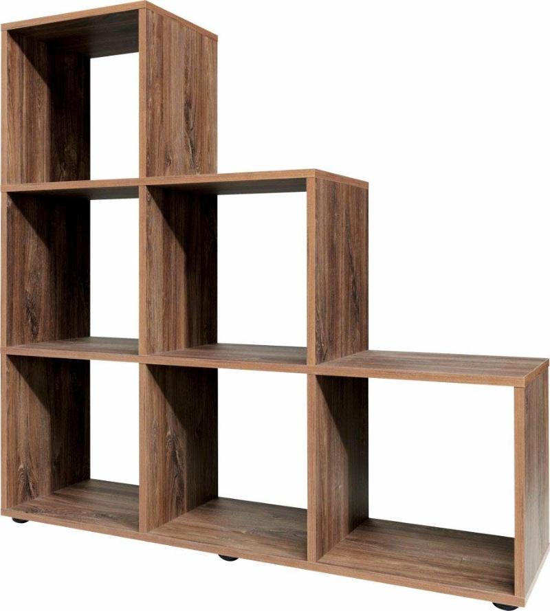 Easy-Assembly 3 Tiers Corner Ladder Wood Bookshelf