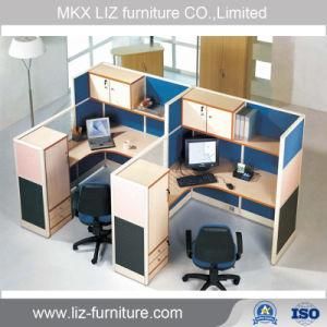 Simple Style 2 People Office Partition Cubicle in Custom Size 2067
