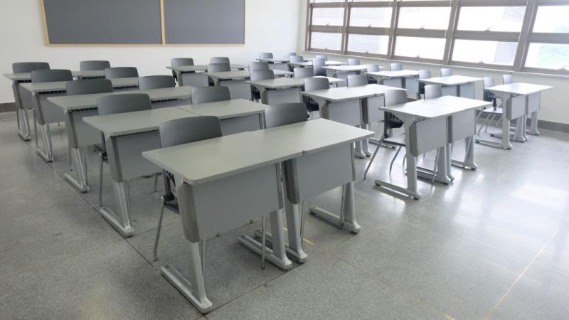 Office Conference Middle Primary Student Double School Desk Chair