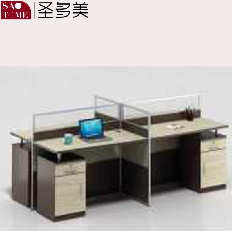 Modern Office Furniture Computer Desk 4 People Booth Office Desk
