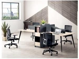 Fashion Simple Office Partition Furniture 4 Seats Workstation Office Desk Table (KL-204)