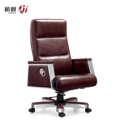 Big and Tall Size Comfortable Sofa Leather Swivel Office Boss Chair