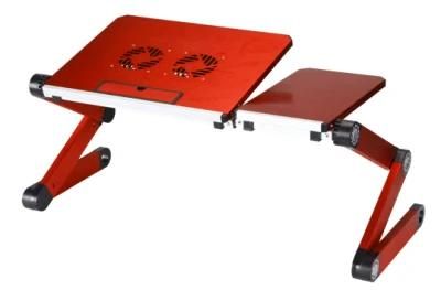 Foldable Laptop Stand/Desk/Holder with 2PCS Cooling Fans
