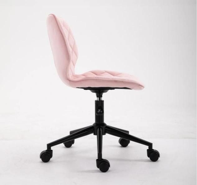 Fabric Office Bar Chair with Wheels Swivel Bar Staff Stool