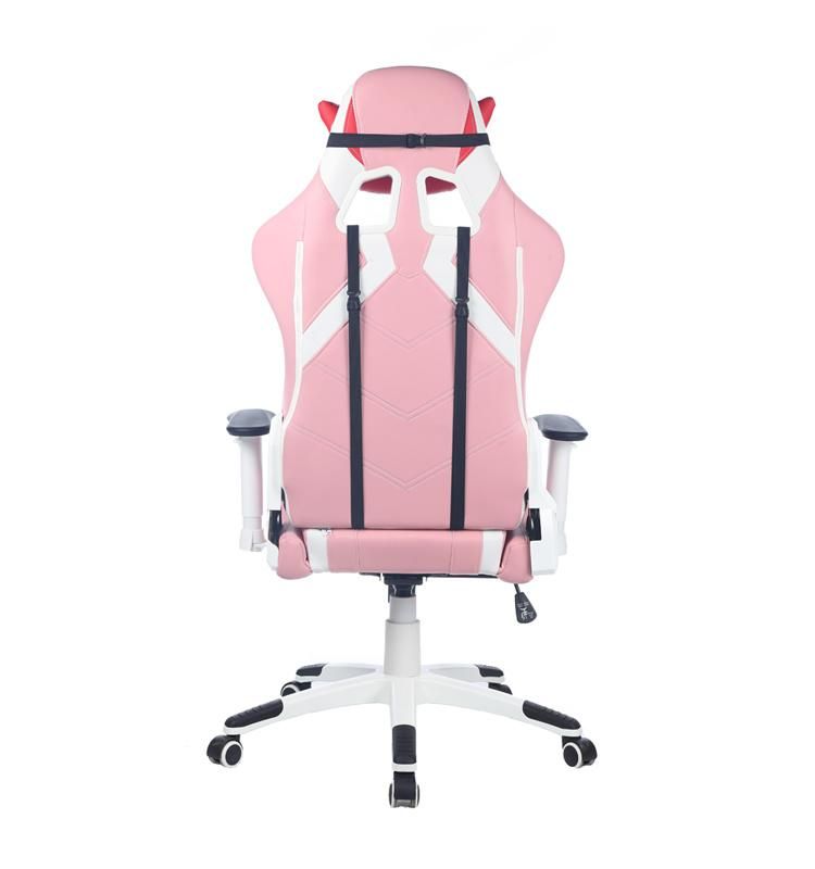 (JANESEN-A) Fashionable High Quality Pink Adjustable Computer Gaming Chair