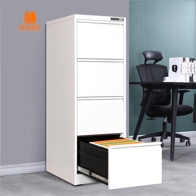 Vertical Filing Cabinet with 4 Push-Puling Door, Customized Modern Furniture