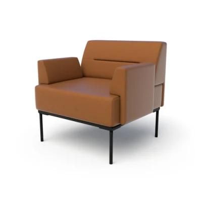 Leather Club Chair Loveseat Sofa Lounge Leisure Linear Seating Living Room Chair