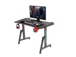 Oneray Gaming Adjustable Game Club Office Studying Table Z Shape LED Gaming Desk